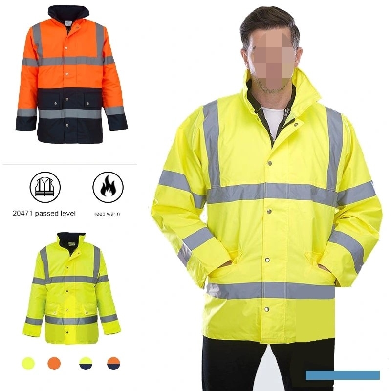 Breathable 300d Oxford Security-Protection Reflective Uniform-Work-Clothes for Workers