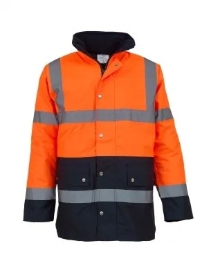 Protective Workwear 2024 Hi Vis 300d Oxford Reflective Safety-Protective-Clothing Jacket for Workers