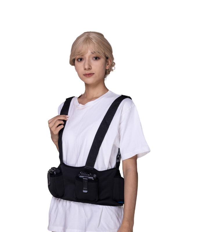 DOT Pattern Cloth Cooling Vest with Multifunctional Four Pockets and Cooling