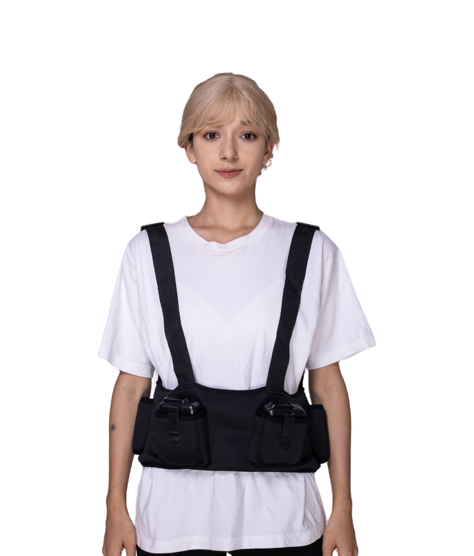 DOT Pattern Cloth Cooling Vest with Multifunctional Four Pockets and Cooling