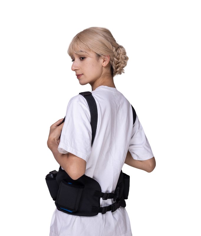DOT Pattern Cloth Cooling Vest with Multifunctional Four Pockets and Cooling