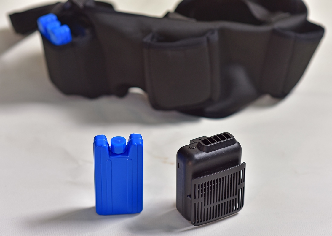 Knitted Cooling Vests with Fans and Phase Change Materials Top-notch Cooling Solution
