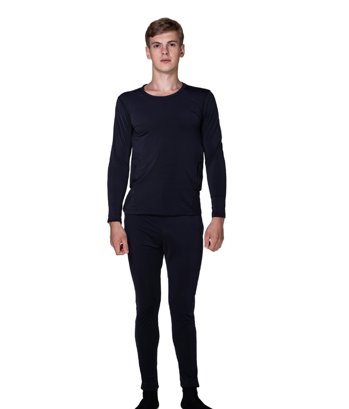 Stay Warm and Productive at Work with DOT Pattern Carbon Fiber Heated Thermal Underwear
