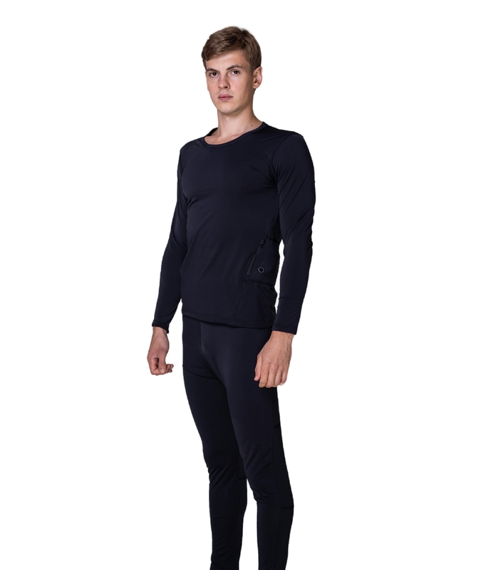 Stay Warm and Productive at Work with DOT Pattern Carbon Fiber Heated Thermal Underwear