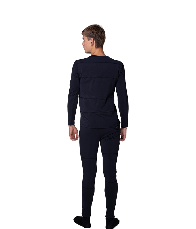 Stay Warm and Productive at Work with DOT Pattern Carbon Fiber Heated Thermal Underwear
