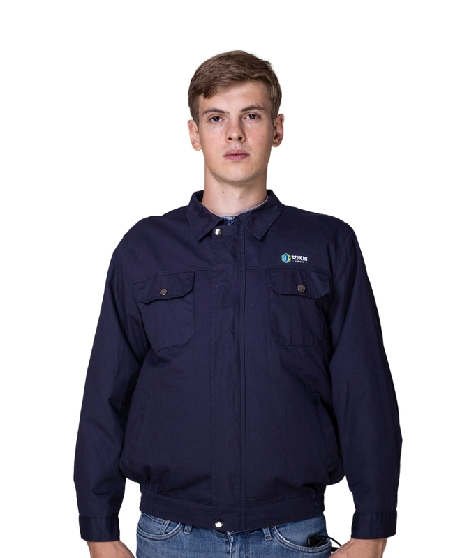 Semiconductor Fan Cooling Vest Jacket for Outdoor Work Regular Length and Low Noise