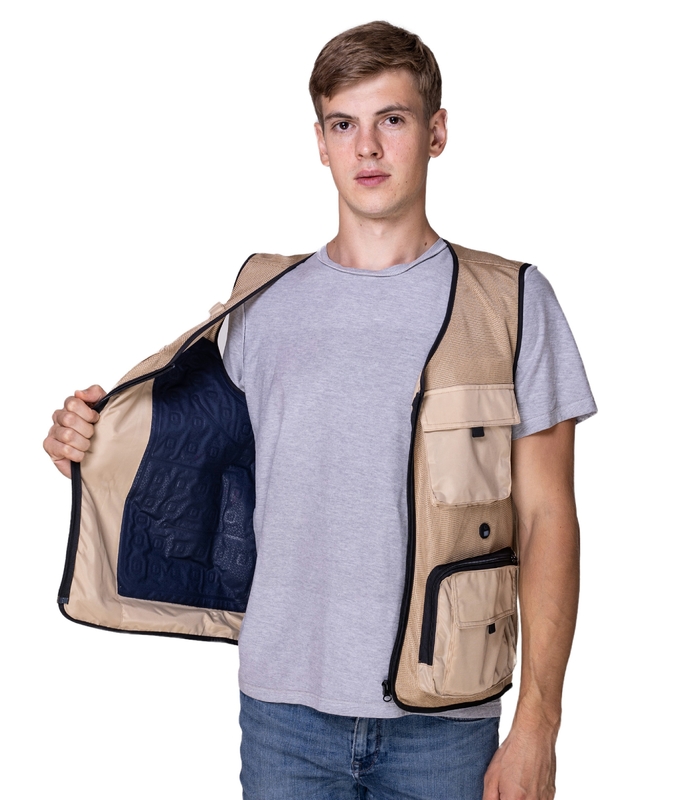 Regular Length Men's Outdoor Photography Water Circulation Cooling Vest Safety Vest