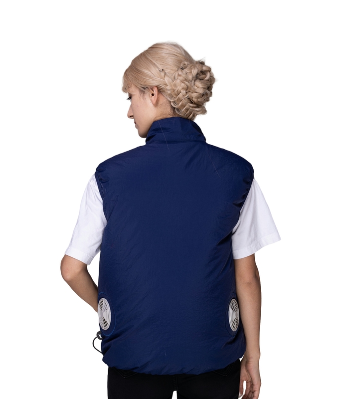 Outdoor Work Cooling Vest with Fan and Breathable Quick-drying Polyester Fabric