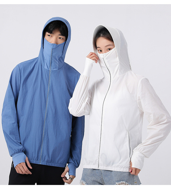 Quick-drying Polyester Fabric Shell Material Sun Protection Fan Clothing For Outdoor